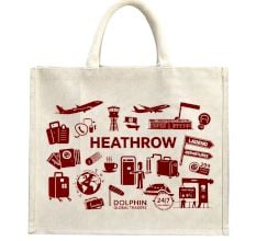 Cotton Lamination Jute Bag with Pocket Handmade Durable